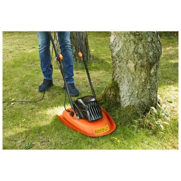 Tondeuse électrique sur coussin d'air 1200W 30cm de coupe BLACK+DECKE