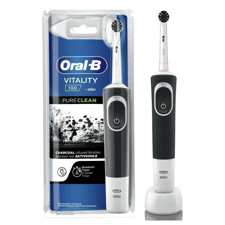 Oral-B Vitality - 100 Pure Clean - Brosse a Dents Électrique - Blanch