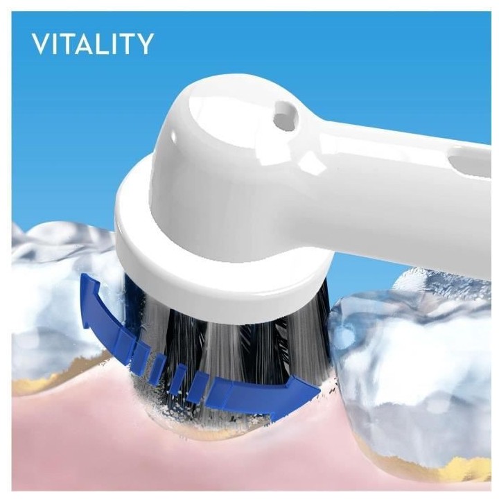Oral-B Vitality - 100 Pure Clean - Brosse a Dents Électrique - Blanch