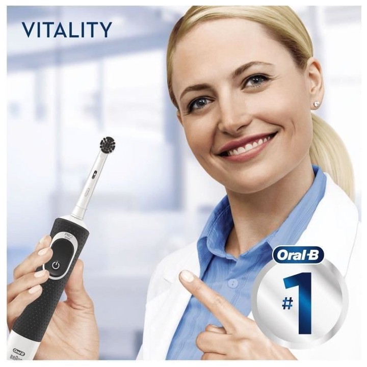 Oral-B Vitality - 100 Pure Clean - Brosse a Dents Électrique - Blanch