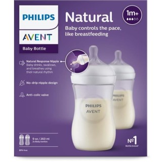 Lot de 3 Biberons Natural 3.0 PHILIPS AVENT SCY903/02 - 260 ml