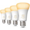 Philips Hue White Ambiance, ampoule LED connectée E27, équivalent 60W, 800 lumen, Pack de 4, compatible Bluetooth