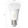 Philips Hue White Ambiance, ampoule LED connectée E27, équivalent 60W, 800 lumen, Pack de 4, compatible Bluetooth