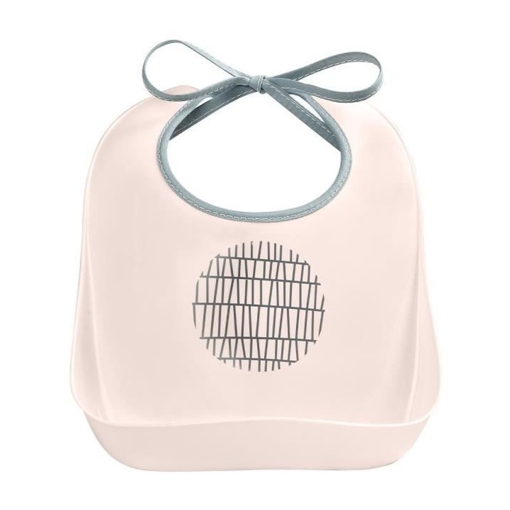 Béaba Bavoir d'Apprentissage Pink Grid