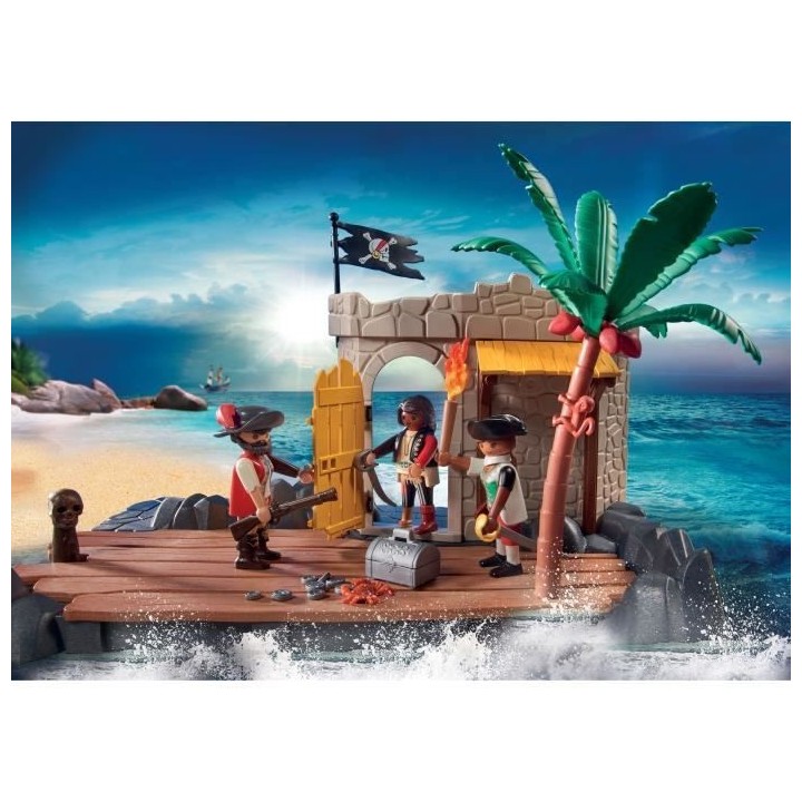 PLAYMOBIL - 70979 - My Figures: Ilôt des pirates - Figures - Combine