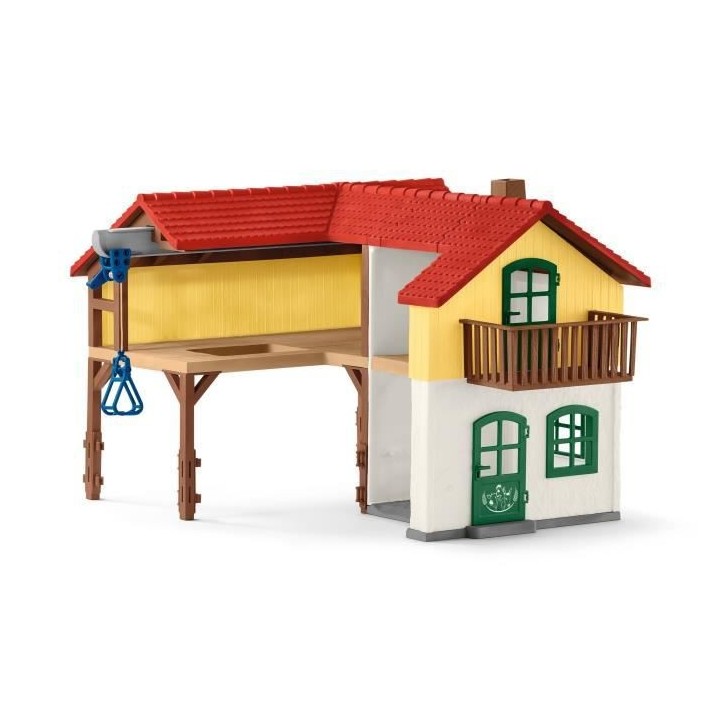 SCHLEICH - Ferme avec étable et animaux - 42407 - Gamme Farm World