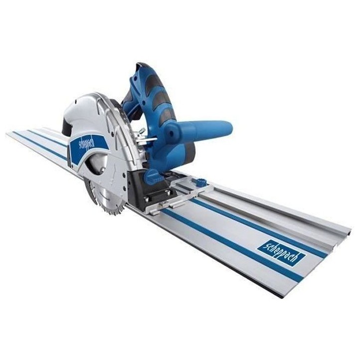 SCHEPPACH Scie plongeante PL55 - Avec lame de 160 mm, 2 rails de 700 m