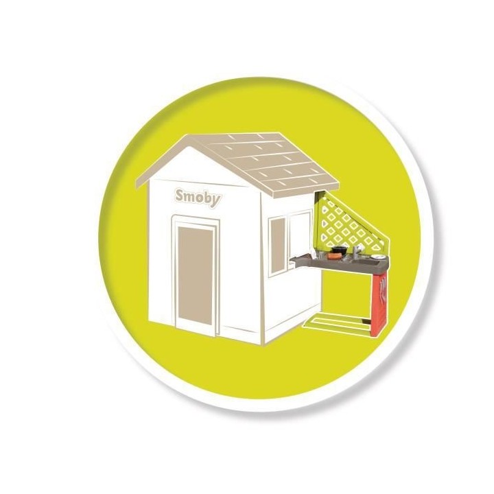 SMOBY Cuisine d'été adaptée aux maisons Smoby compatibles - 17 acce