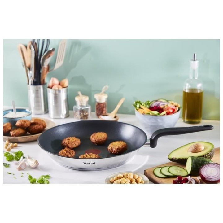TEFAL E3090504 PRIMARY poele inox avec revetement anti-adhésif 26 cm