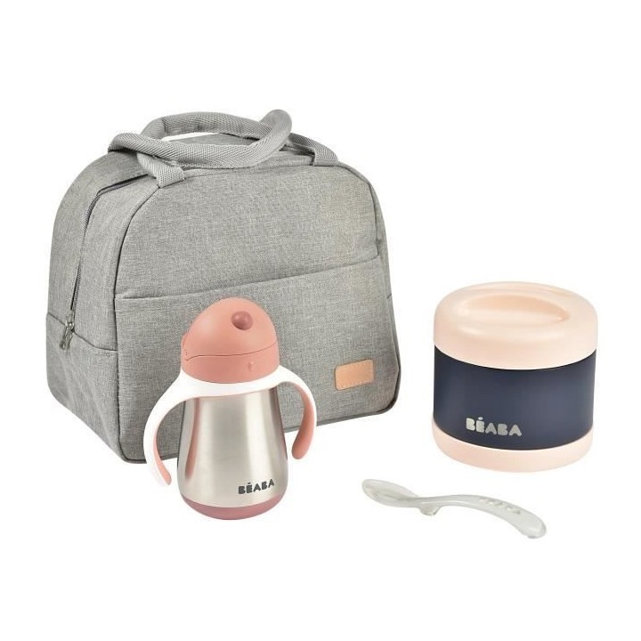 BEABA, Set repas On-the-go Old Pink