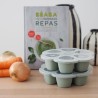 BEABA, Multiportions silicone 6 x 90 ml vert sauge