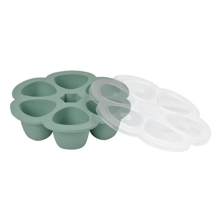 BEABA, Multiportions silicone 6 x 150 ml vert sauge green