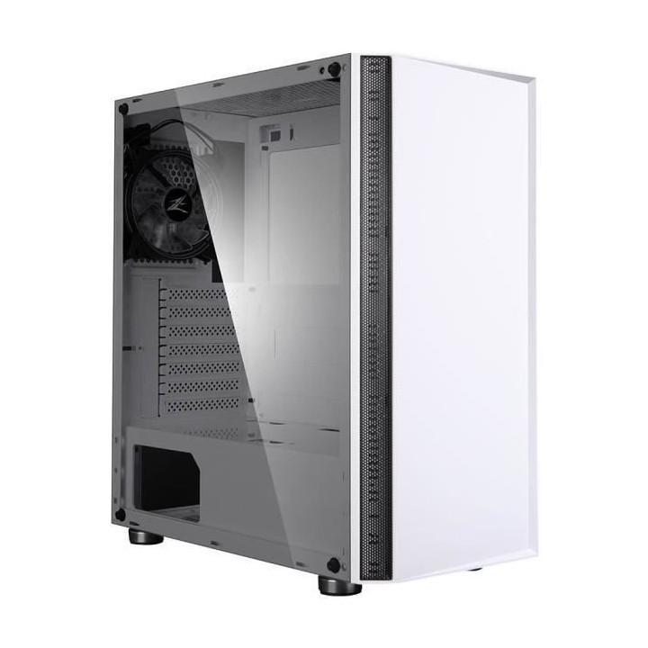 ZALMAN BOITIER PC R2 - Moyen Tour - Blanc - Verre trempé - Format E-A