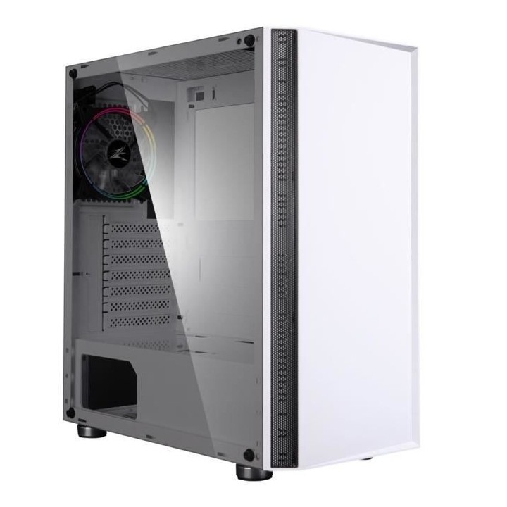 ZALMAN BOITIER PC R2 - Moyen Tour - Blanc - Verre trempé - Format E-A