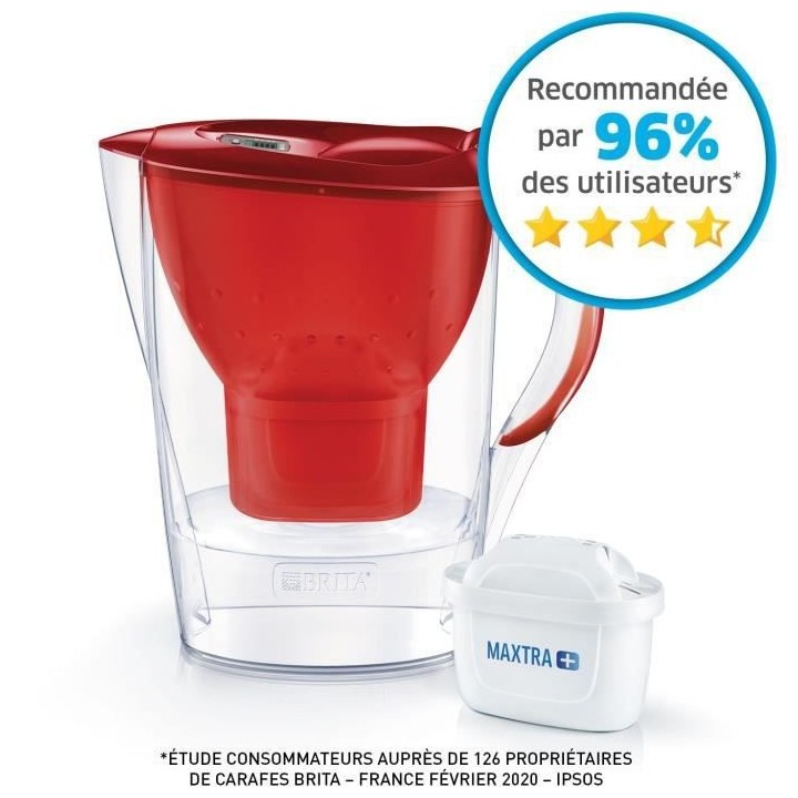 CARAFE MARELLA 2 MOIS ROUGE