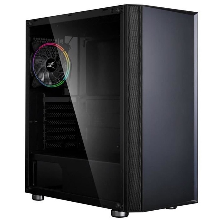 ZALMAN BOITIER PC R2 - Moyen Tour - Noir - Verre trempé - Format E-AT