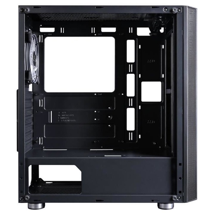 ZALMAN BOITIER PC R2 - Moyen Tour - Noir - Verre trempé - Format E-AT