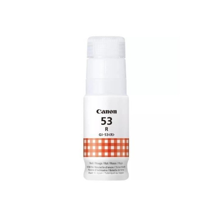 Bouteille d'encre - CANON - GI-53R - Rouge - Compatibilité PIXMA G650
