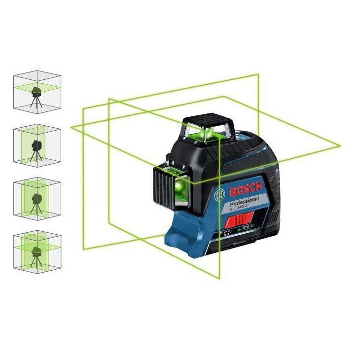 Laser lignes GLL 3-80 G (Version piles) Bosch Professional 0601063Y00