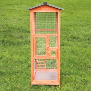 Cage a oiseaux TITI - 65x65x165cm - Bois