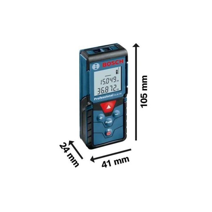 Télémetre Laser GLM 40 Professional en boîte carton - BOSCH - 06010