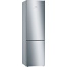 bosch - réfrigérateur combiné 60cm 337l a+++ brassé inox - kge39alca