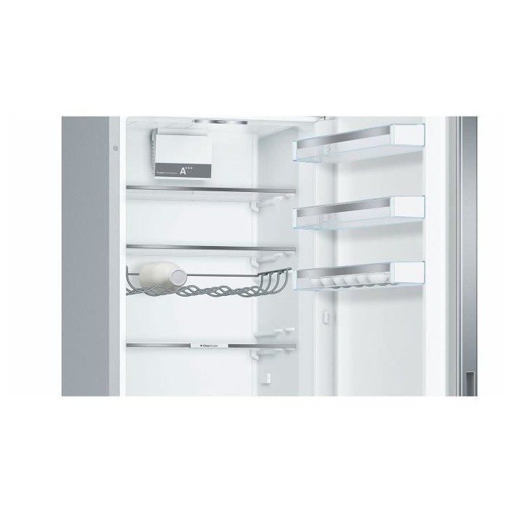 bosch - réfrigérateur combiné 60cm 337l a+++ brassé inox - kge39al