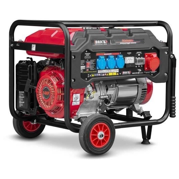 Groupe électrogene Essence - BRICK BG6000RV - Générateur max 6000W