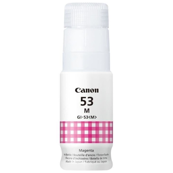 Bouteille d'encre - CANON - GI-53M - Magenta - Compatibilité PIXMA G6