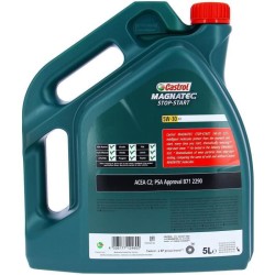 Huile moteur - CASTROL - Magnatec Stop-start - 5W-30 C2 - 5L