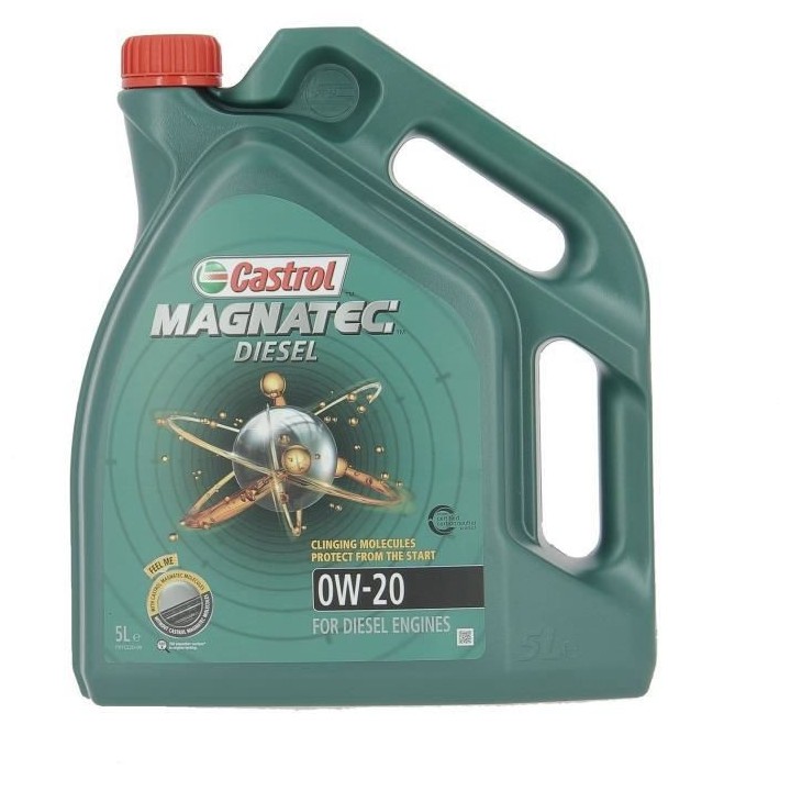 Huile moteur - CASTROL - Magnatec - Diesel - 0W-20 - 5L