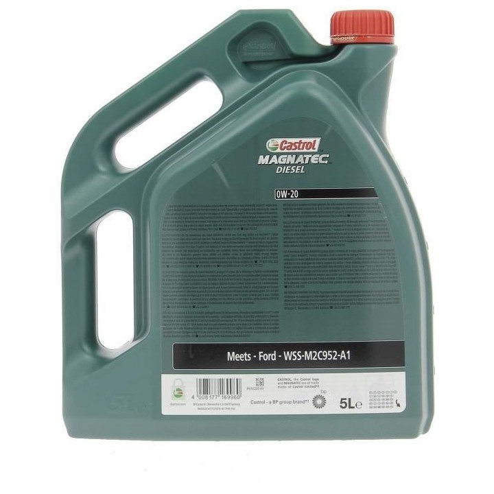 Huile moteur - CASTROL - Magnatec - Diesel - 0W-20 - 5L
