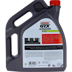 Huile moteur - CASTROL - GTX Ultraclean 10W-40 - 5L