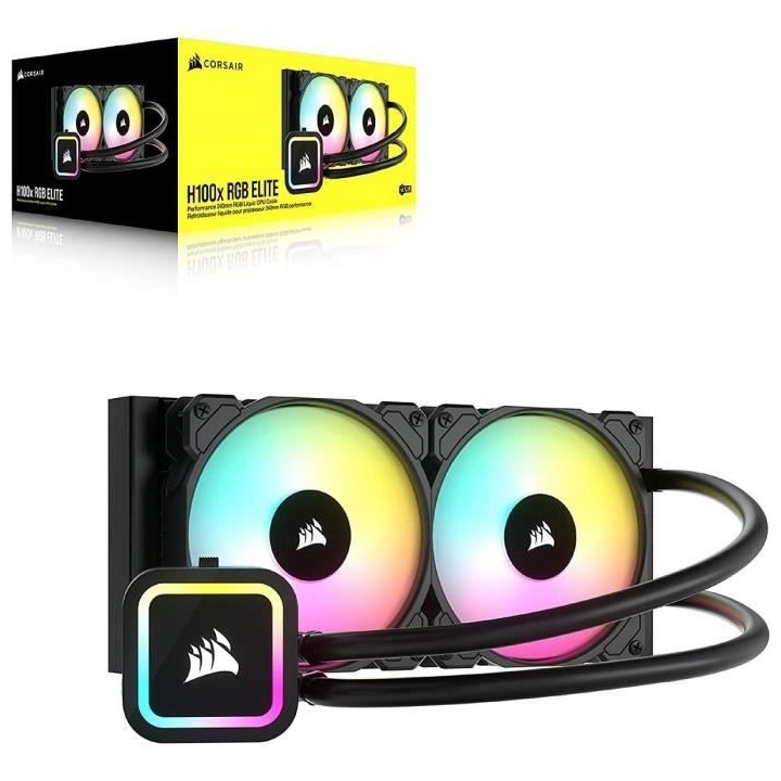 CORSAIR - H100x ELITE - Kit de Watercooling tout-en-un - Radiateur 240