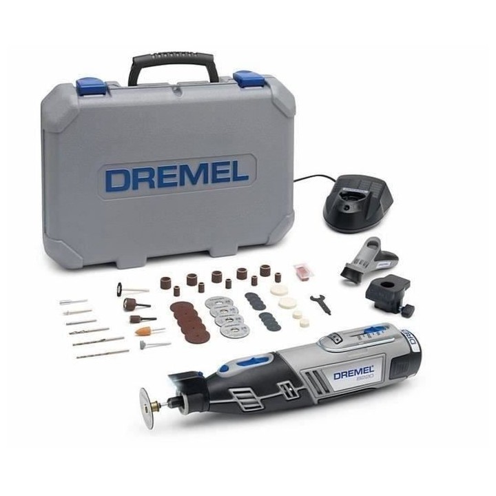 Dremel 8220 - Outil Rotatif Multifonction sans-fil 12V (Livré avec 2