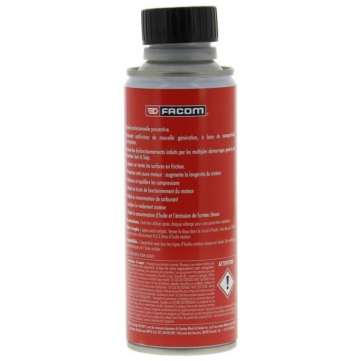Traitement anti-friction moteurs Start&Stop - FACOM - 250ml
