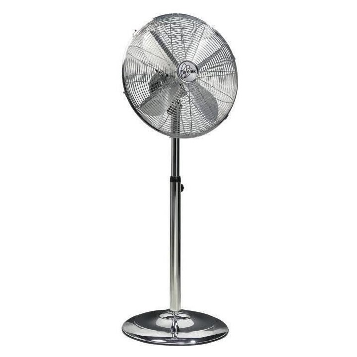 ARIZONA - Ventilateur sur pied Ø40cm 50W chromé oscillant