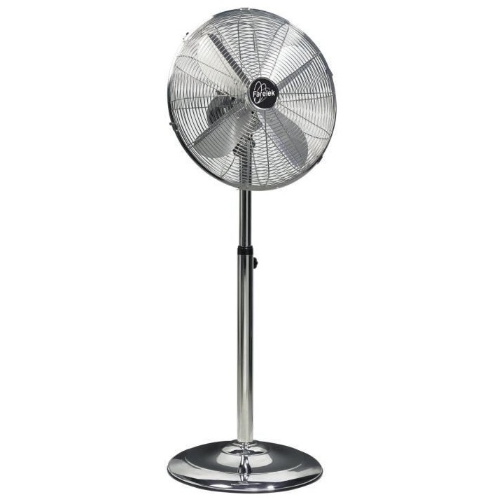 ARIZONA - Ventilateur sur pied Ø40cm 50W chromé oscillant