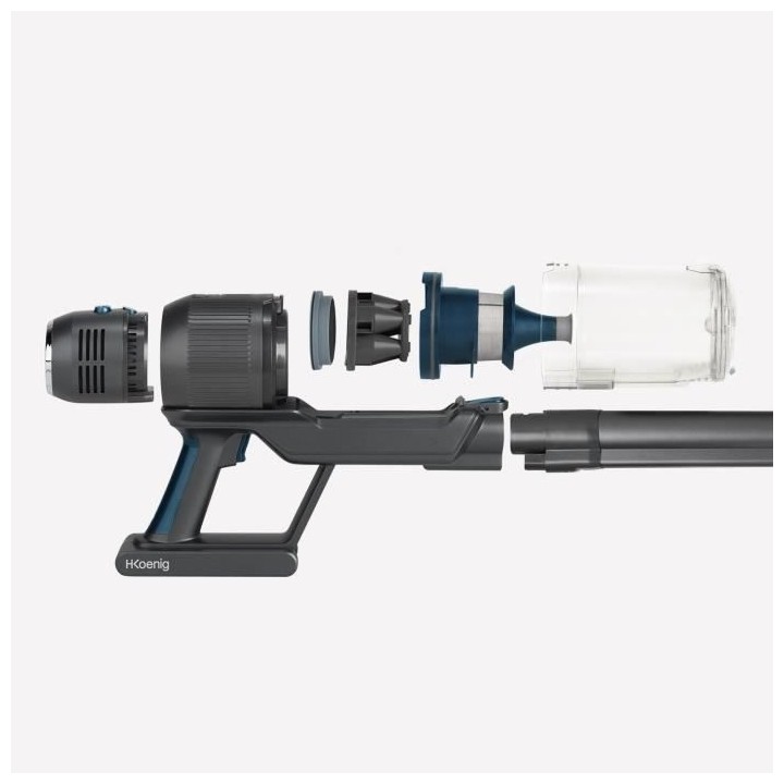 HKoeNIG PowerFlex+ UPX26 - Aspirateur Balai 2 en 1 sans Fil 220W - Pli