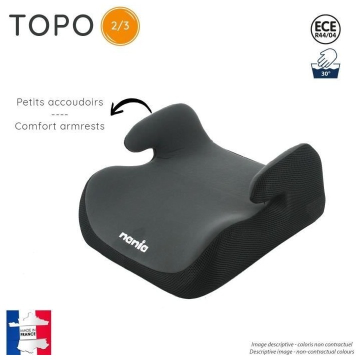 Rehausseur bas NANIA TOPO - Isofix - Groupe 3 (22-36 Kg) - Girafe - Fa
