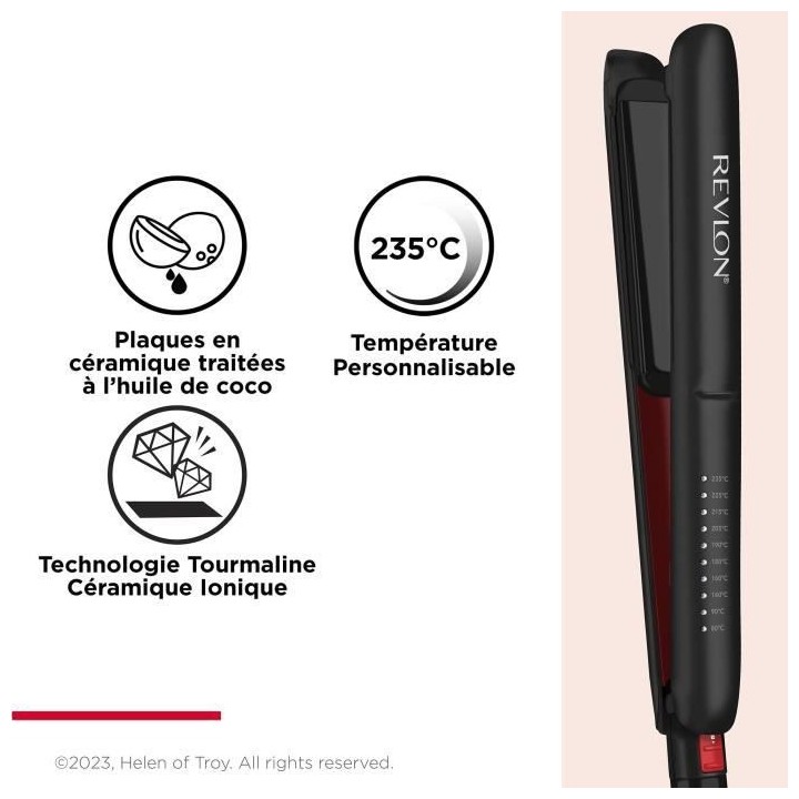 Lisseur Smoothstay REVLON RVST2211 - 25mm - infusé a l'huile de coco