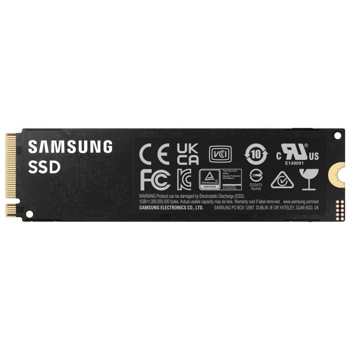 SAMSUNG 990 Pro - Disque Dur SSD - 1 To - PCIeGen4.0 x4 - NVMe2.0 - M.