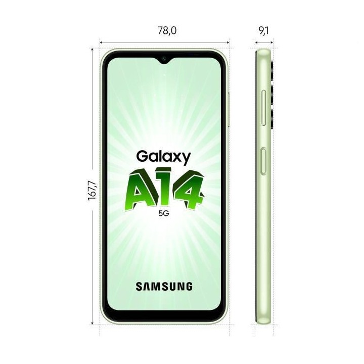 SAMSUNG Galaxy A14 5G Lime 64 Go