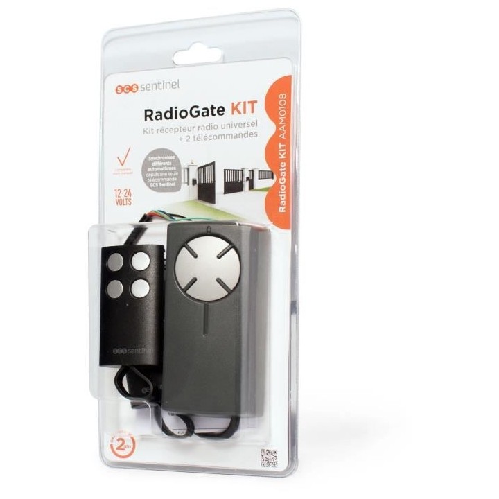 Kit récepteur radio universel 12/24V + 2 télécommandes - RadioGate