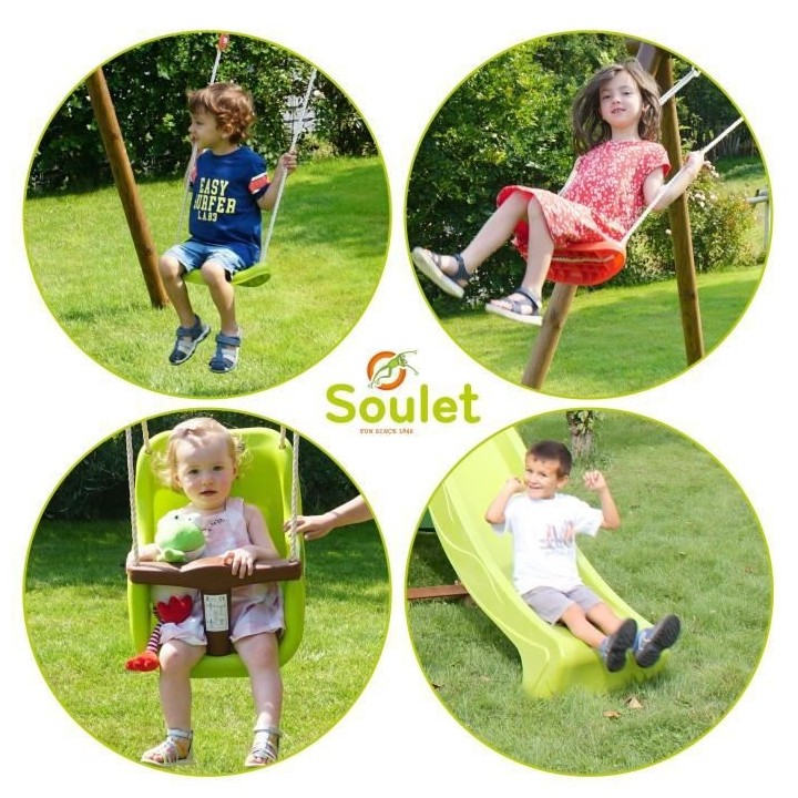 Station ANKARA - Portique balançoire SOULET avec siege bébé et tobo