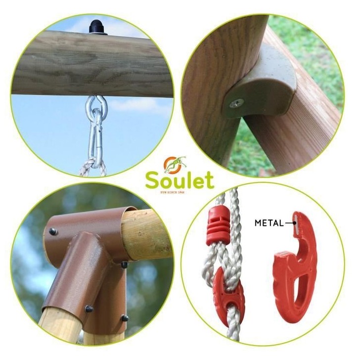 Station ANKARA - Portique balançoire SOULET avec siege bébé et tobo