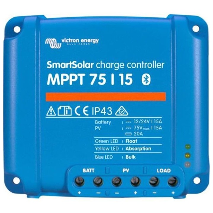 VICTRON Régulateur Solaire MPPT - 75/15 - 12/24V - 15A