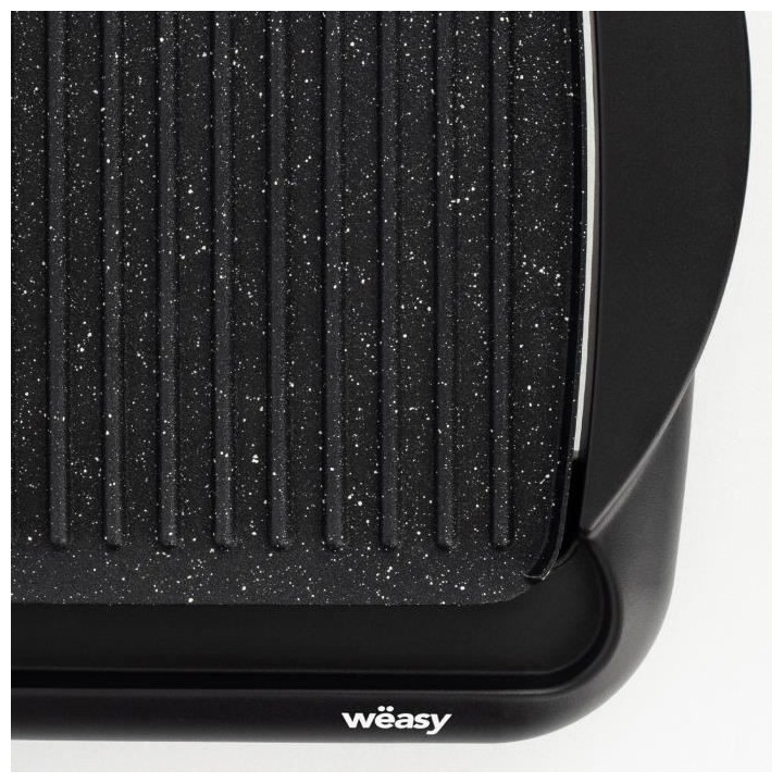 WEASY STO52 Plancha éléctrique 2000W - Plaque effet pierre - 52x27cm
