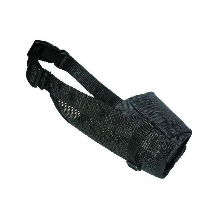 YAGO Museliere en Nylon Noir pour Moyen Chien, Partie Museau avec File