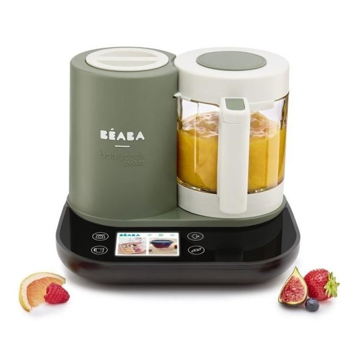 Babycook Smart BEABA connecté - Bol verre 1250 ml - Vert de gris